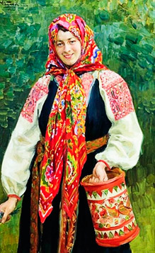  I.Koulikov. "La jeune fille avec touesok"